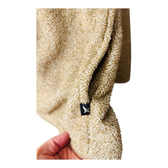 Eddie Bauer Women's Quarter Button Up Pullover Sweater Pumice Size XL NWT - Picture 3 of 9